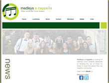 Tablet Screenshot of medleysacappella.com